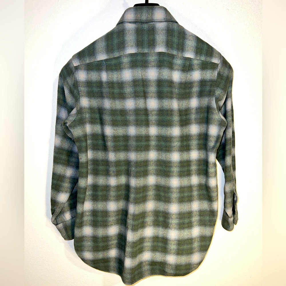 Vtg Pendleton 100% Wool Flannel Button Up Mens Sh… - image 4